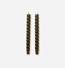 Braided Taper Candle S/2