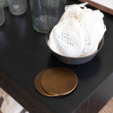 Brass Coaster Set