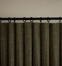 Black Curved Curtain Rod 78"-150"
