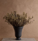 Dried White Rice Flower Bundle in Large Bergen Vase