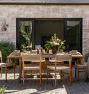 Long Teak Outdoor Dining Table