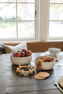Amber Leather Coasters S/4