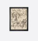 Animal Studies Framed Print 11" x 14" Black