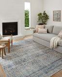 Billie BIL-05 Denim / Blush Area Rug