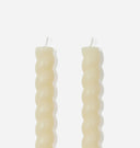 Braided Taper Candle S/2