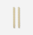 Braided Taper Candle S/2