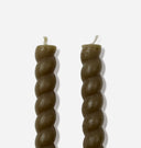 Braided Taper Candle S/2