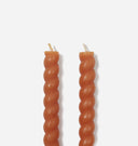 Braided Taper Candle S/2