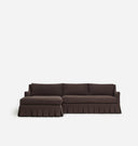 Carpenter Skirted Slipcovered Chaise Sectional