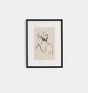 Charcoal Her by Brittney Schulz Framed Print