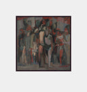 Crowded Street Framed Print