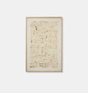 Big Sur Ivory / White 40" x 60" Framed Wall Art
