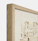 Big Sur Ivory / White 40" x 60" Framed Wall Art