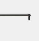 Black Curved Curtain Rod 40"-77"
