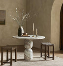 Figueroa Round Marble Dining Table