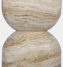 Figueroa Round Travertine Dining Table