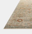 Heritage HER-06 Aqua / Terracotta Area Rug