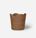 Handwoven Scallop Tabletop Basket