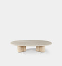 Porto Outdoor Travertine Pill Coffee Table
