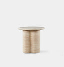 Porto Outdoor Travertine Round Side Table