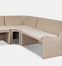Senna Outdoor L-Shape Dining Banquette