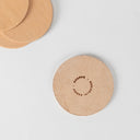 Amber Leather Coasters S/4
