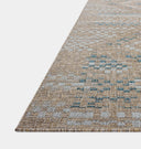 Topanga TOP-04 Natural / Aqua Area Rug