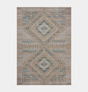 Topanga TOP-04 Natural / Aqua Area Rug