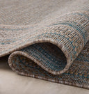 Topanga TOP-05 Natural / Teal Area Rug