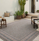 Topanga TOP-05 Natural / Teal Area Rug
