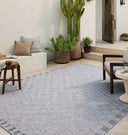 Topanga TOP-07 Silver / Blue Area Rug