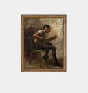 The Banjo Player Framed Print