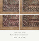 Billie BIL-04 Aqua / Rust Area Rug
