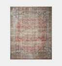 Georgie GER-01 Red / Navy Area Rug